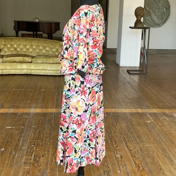 Vintage floral, two piece skirt set - Picture 4 of 12